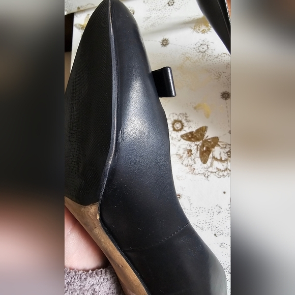 Marc Jacobs Black Pumps Heels Bowl Logo Size 38.5 - Picture 8 of 15